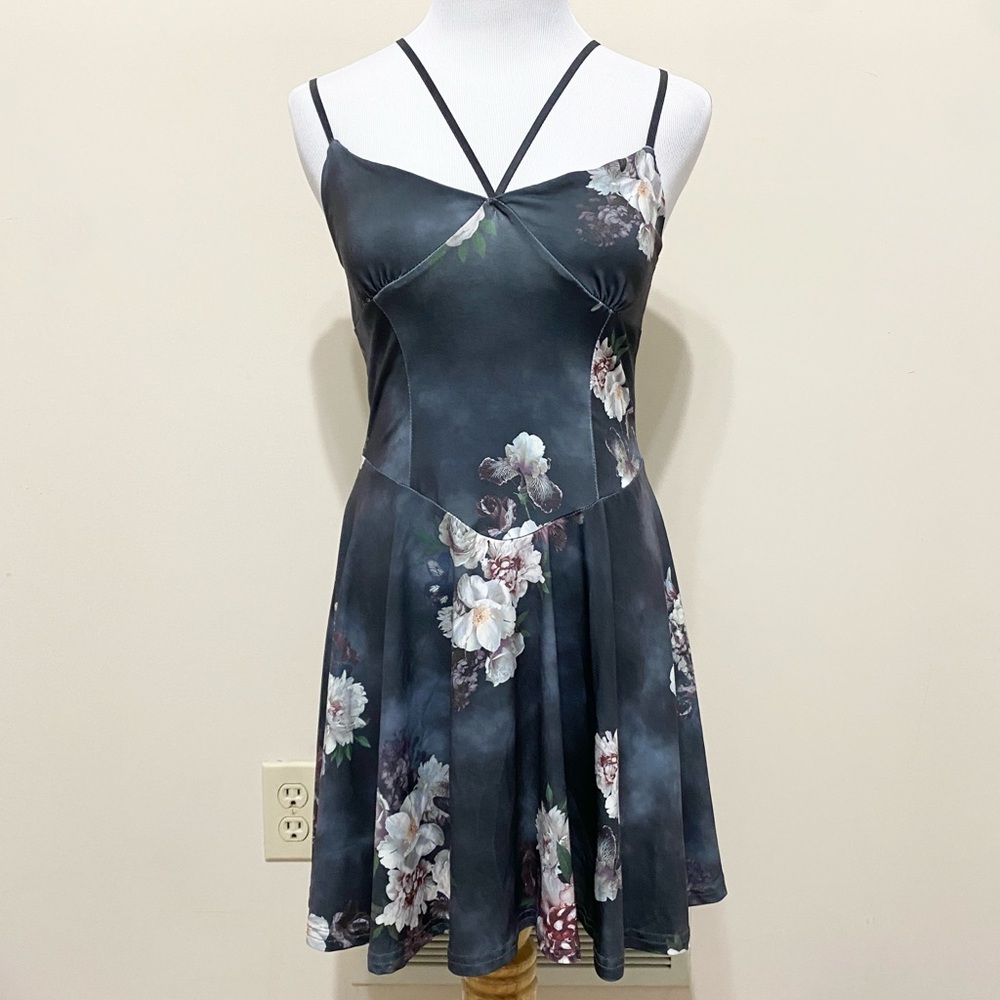 Dolls Kill Current Mood Everbloom Haven Floral Strappy Mini Dress